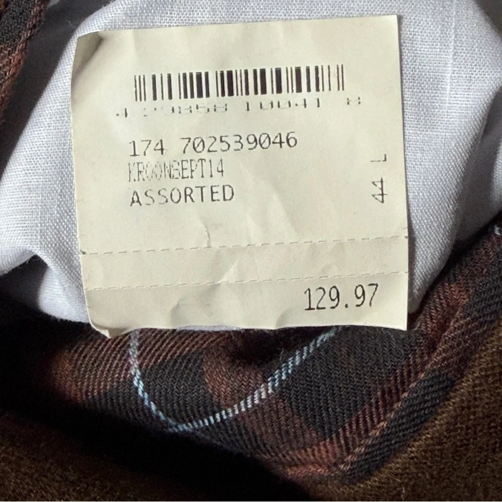 Kroon Luxury Men 46 Brown Cotton Jacket Double Vent‎ 2 Button Blazer